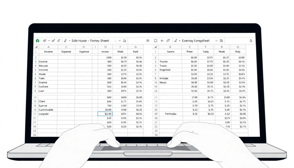 A Practical Guide to Budgeting for a Side Hustle - иллюстрация