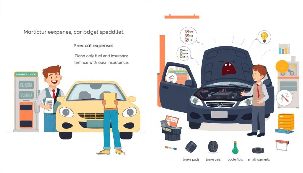 How to Create an Auto Budget for Car Maintenance - иллюстрация