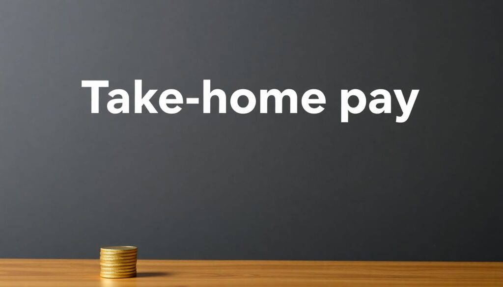 and Take-Home Pay - иллюстрация