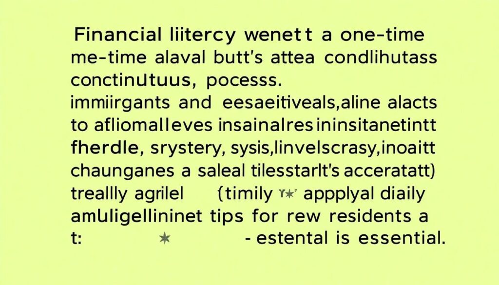 Financial Literacy for Immigrants and New Residents - иллюстрация