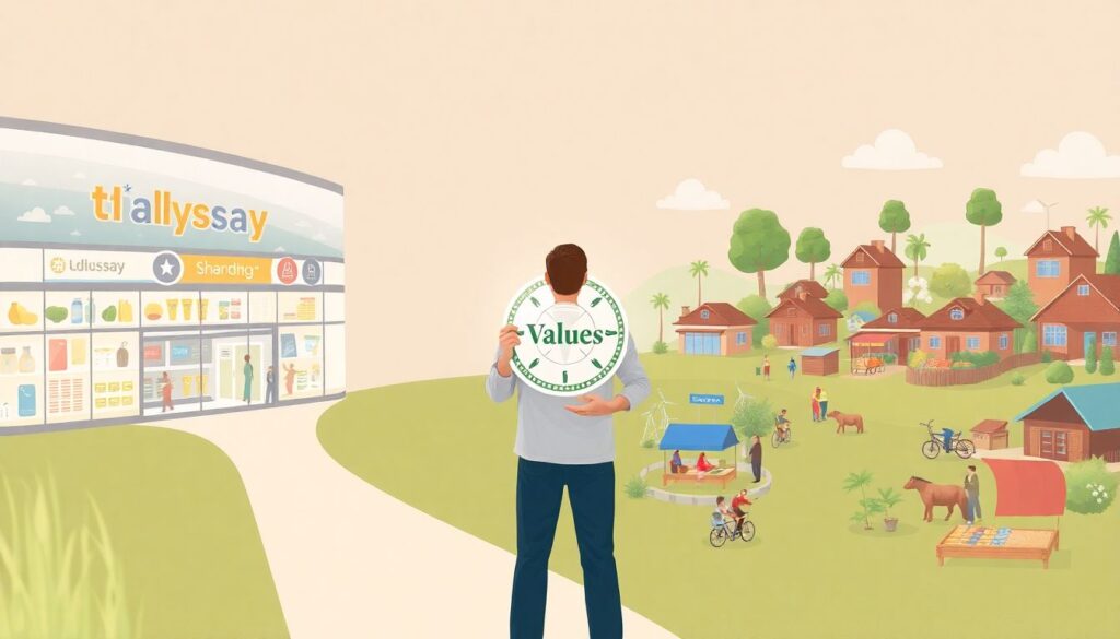 Mindful Spending: Aligning Purchases with Your Values - иллюстрация