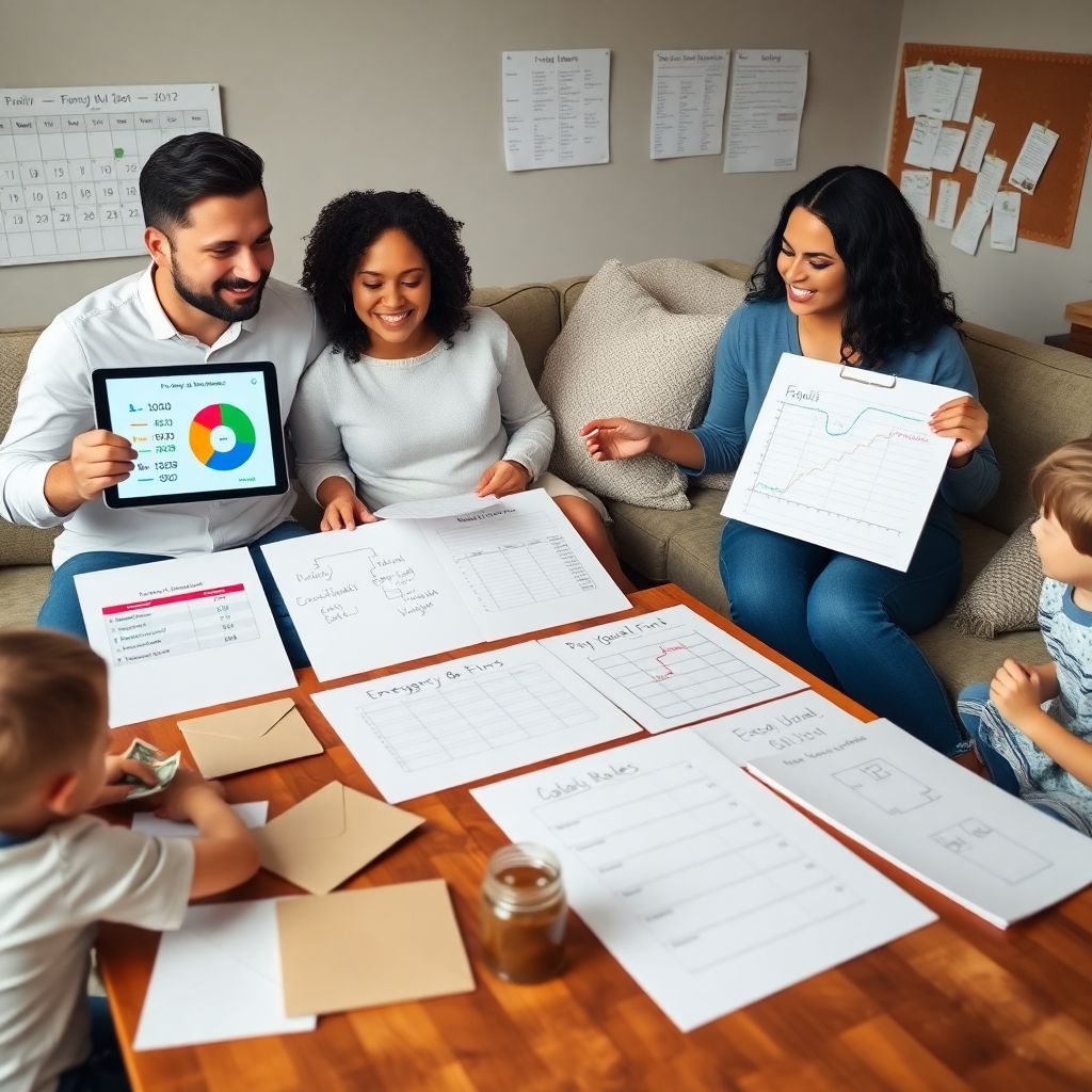 Creating a family budget that encourages saving and builds long‑term security