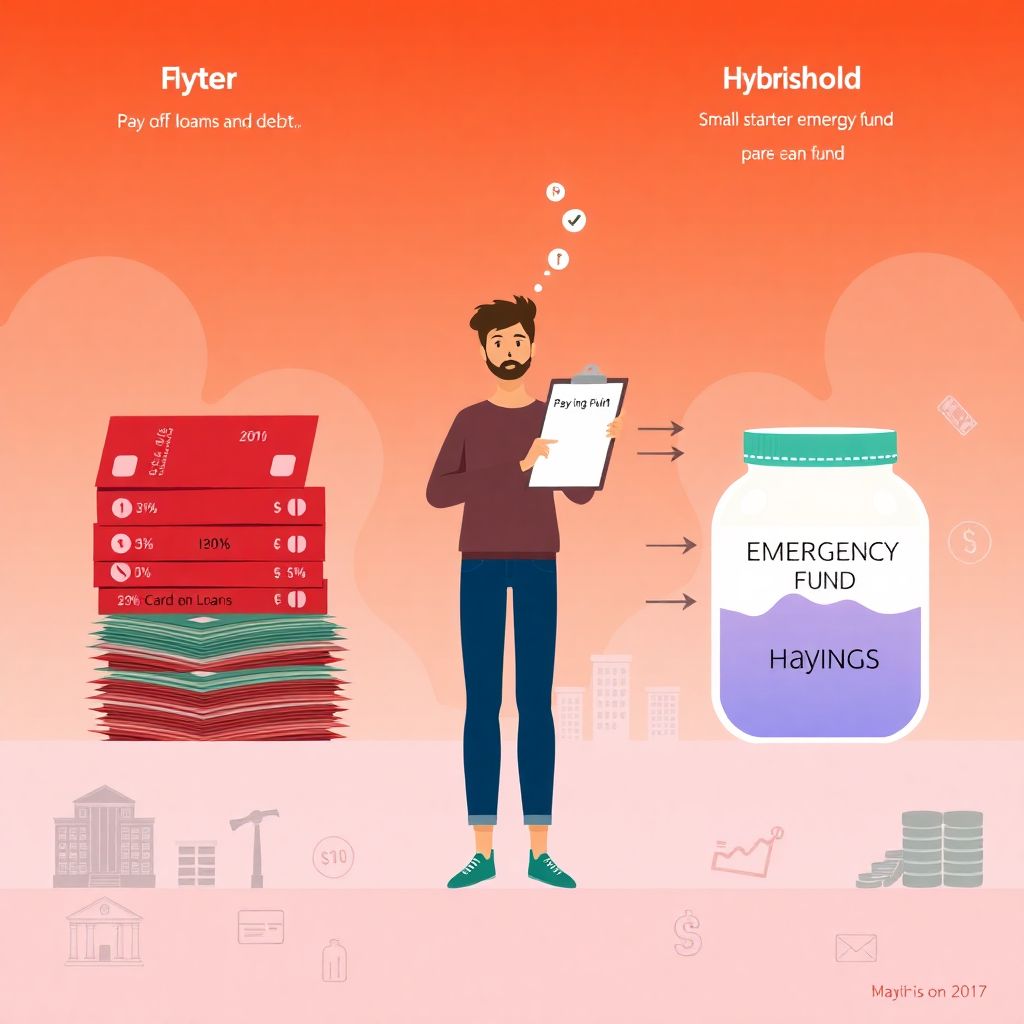 How to build an emergency fund while paying off debt and regain control