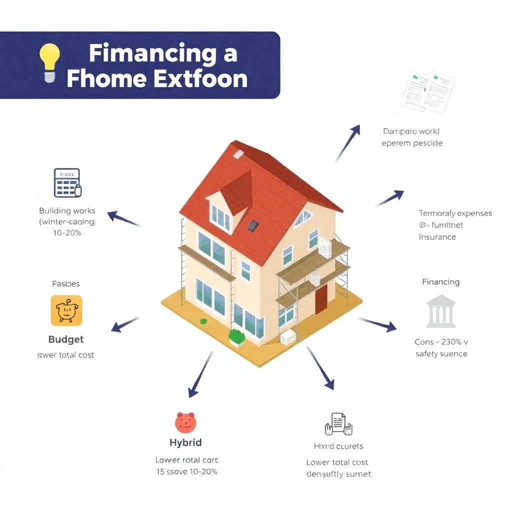 How to set up a financing plan for a home extension and manage costs wisely