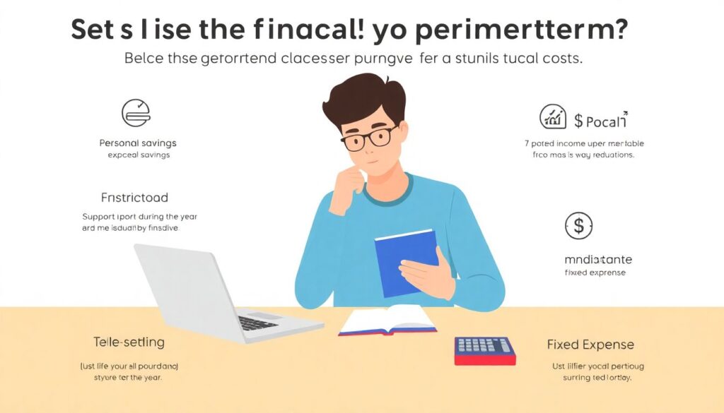 Budgeting for a College Gap Year Planning - иллюстрация