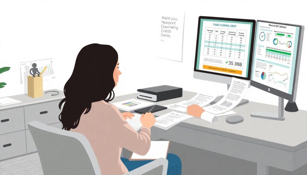 Budgeting for a Medical Debt Repayment Plan - иллюстрация