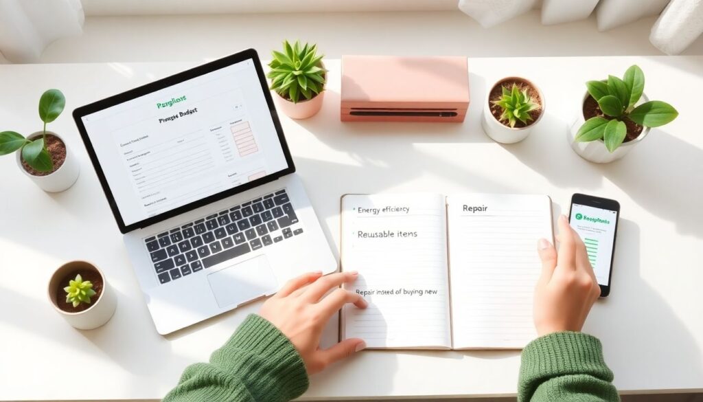 Smart Budgeting for a Sustainable Lifestyle - иллюстрация