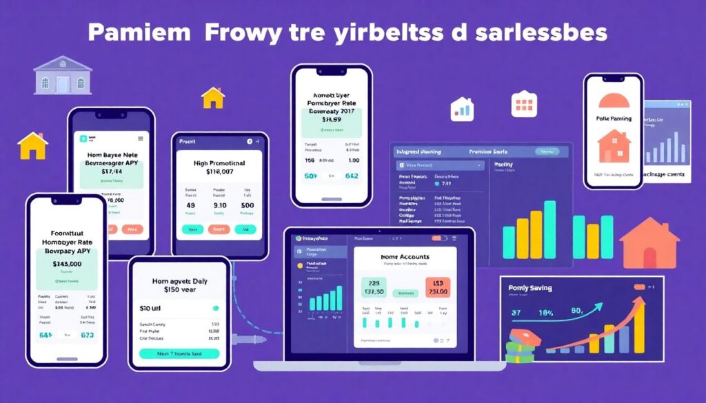 Saving for a Down Payment on a Prime-Time Home - иллюстрация
