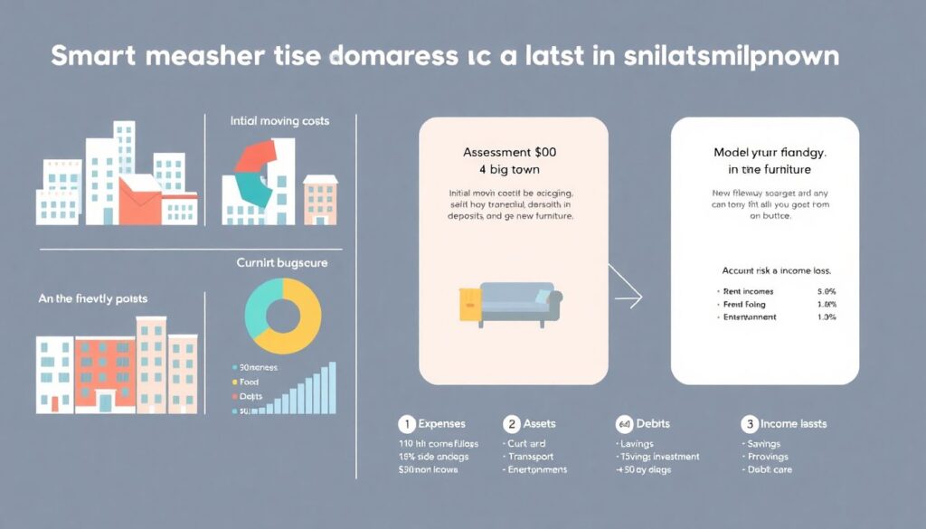 Budgeting for a Move to a Smaller City - иллюстрация