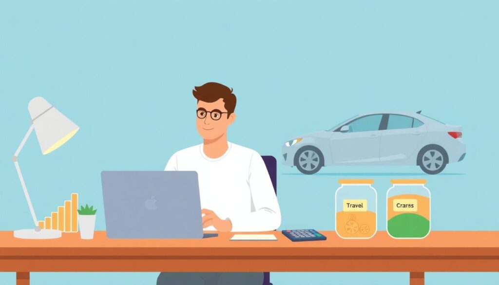 Saving for a Car Purchase While Maintaining Other Goals - иллюстрация