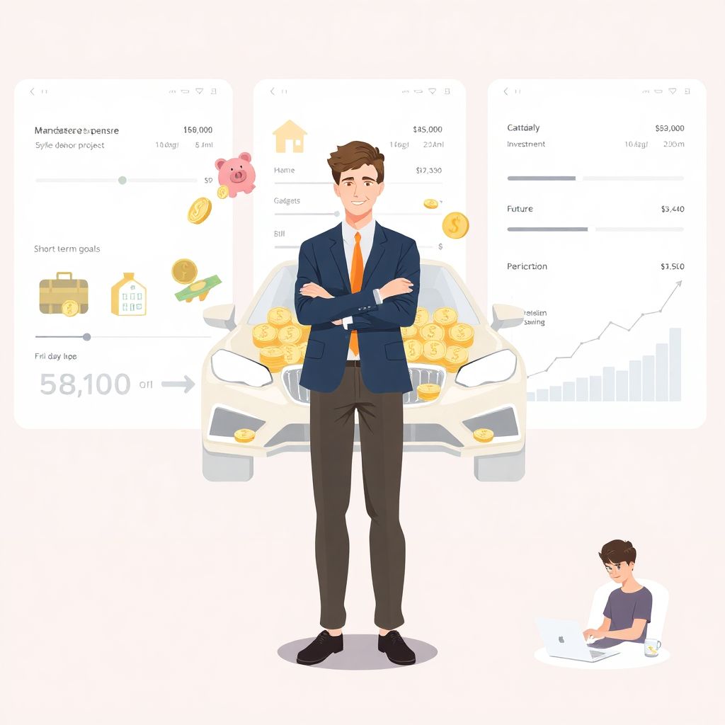 Saving for a car purchase while maintaining other financial goals