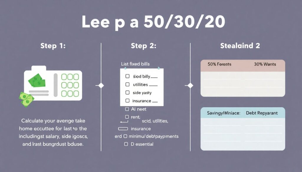 How to Build a 50/30/20 Budget That Actually Fits Your Real Life - иллюстрация