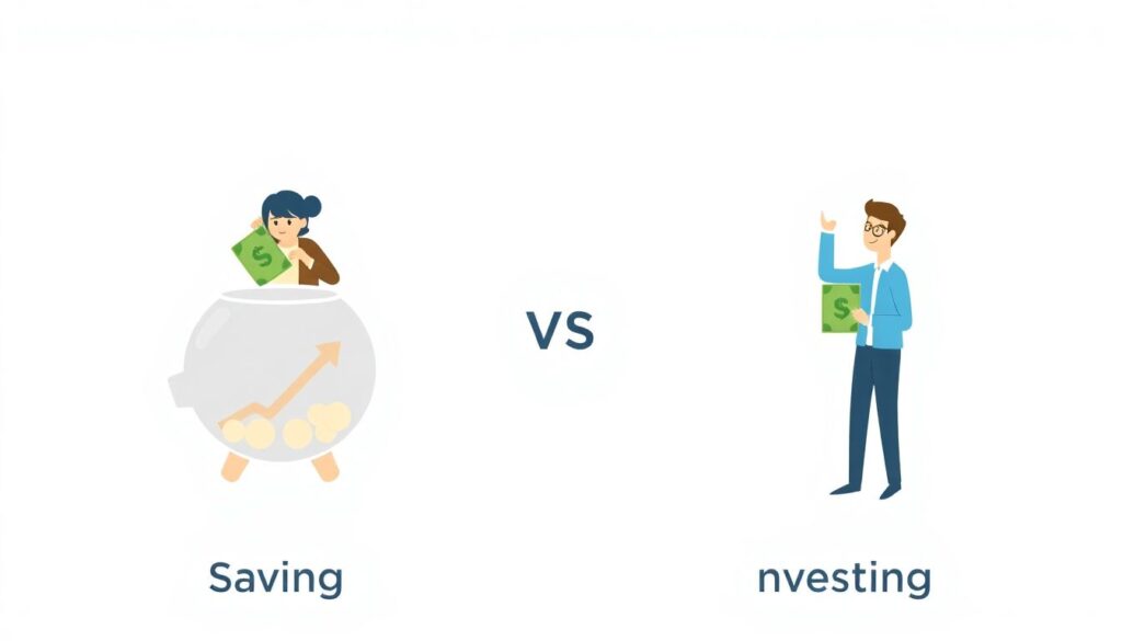 Saving vs. Investing: Which Should You Focus on First and Why It Matters - иллюстрация