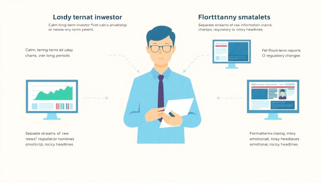 How to Read Financial News Without Panicking or Chasing Hype - иллюстрация