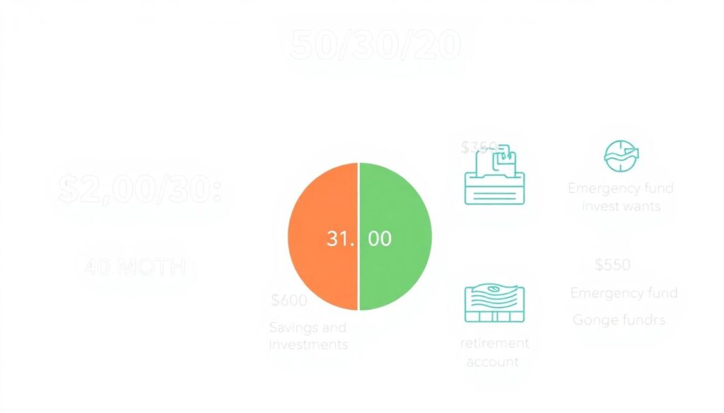 How to Use the 50/30/20 Rule to Balance Needs, Wants, Savings, and Investments - иллюстрация